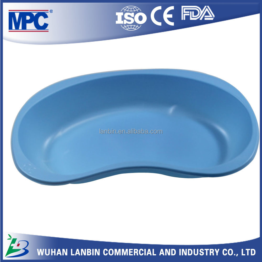 プラスチック製の腎臓トレイ使い捨て無菌病院皿青い色で仕入れ・メーカー・工場
