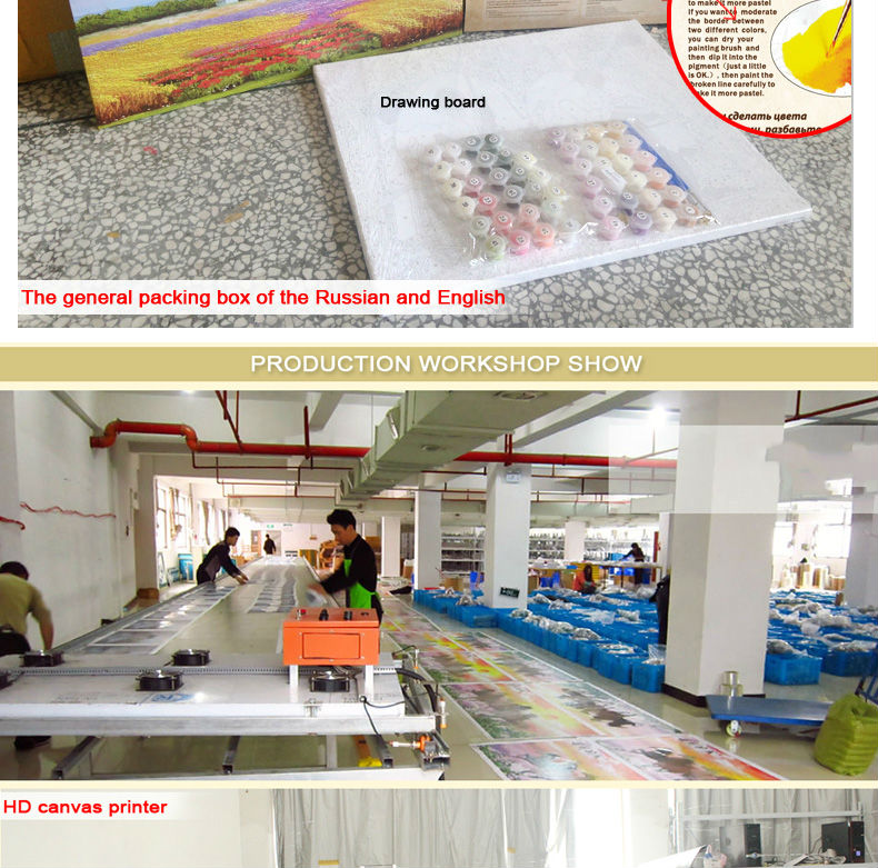 paint by numbers kit naturel landscape abstract painting factory new picture GX6967 yiwu wholesales