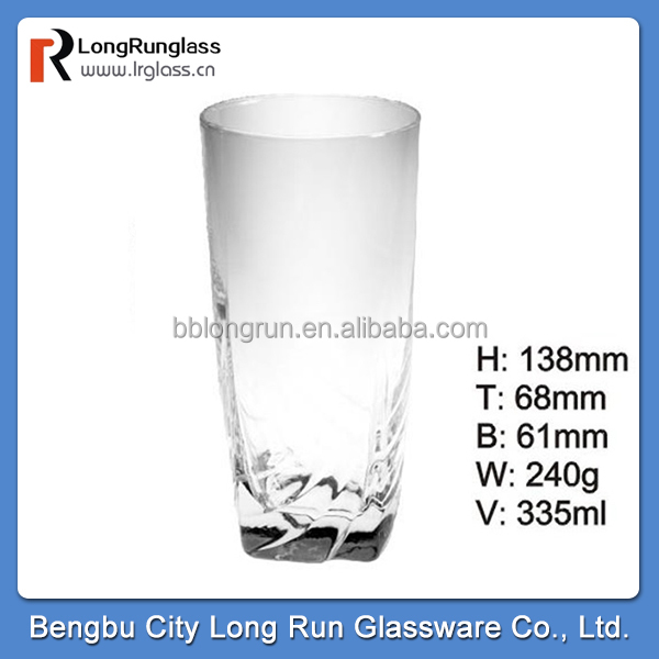LongRun 350ml elegant design red wine glass cup&fruit drinks glass glass top sale