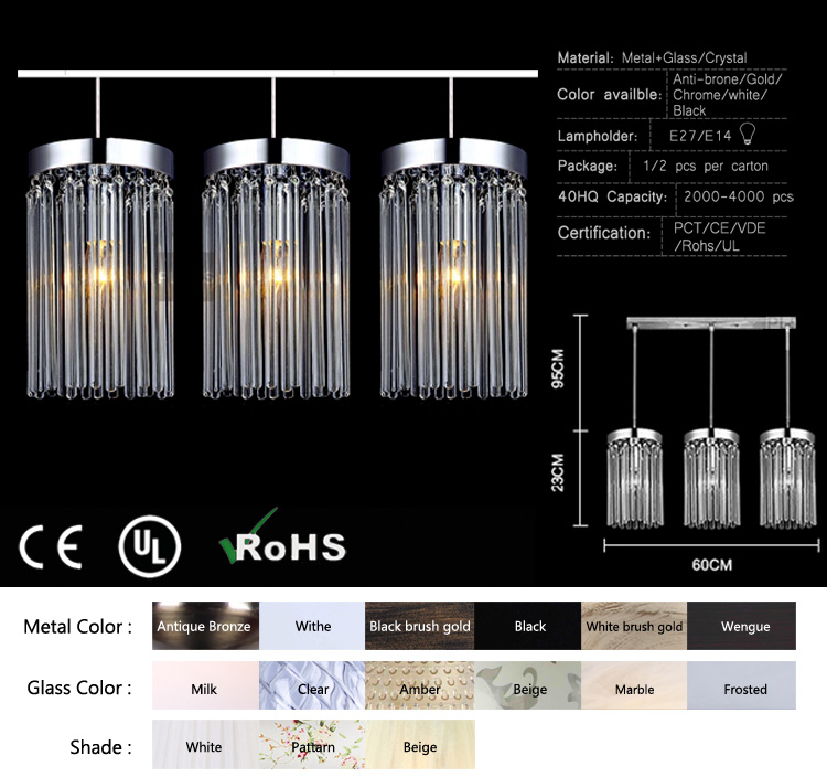 創造的なデザインのガラスクロムe14天井ランプ問屋・仕入れ・卸・卸売り