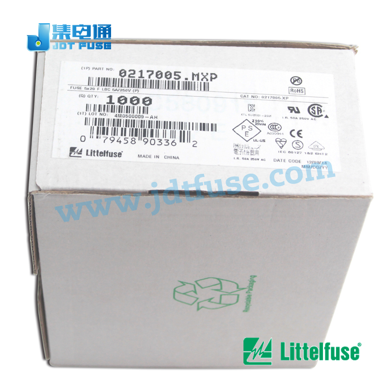 0217005.mxpリテルガラス管ヒューズカートリッジ5a250v5x20mmの高速ブローヒューズ仕入れ・メーカー・工場