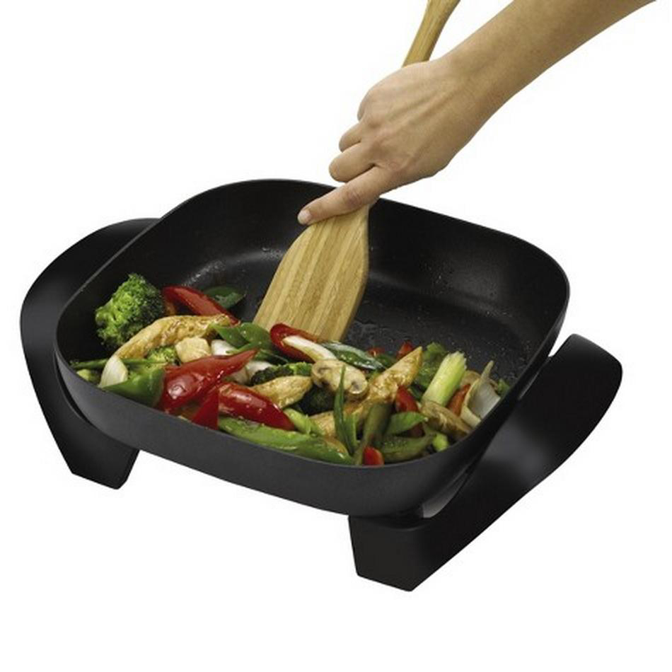 9l Large Electric Non Stick Teflon Rectangular Fry Pan For Pancake