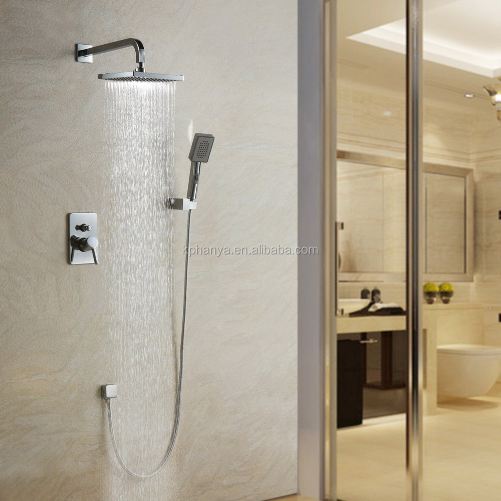 Luxury Bath Shower Faucet Set 8 Rain Head Hand Luxury Bath Shower Faucet Set 8 Rain Head Hand Spray