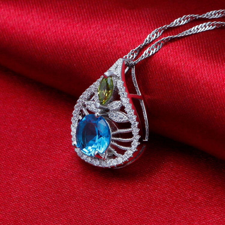 2014ファッション925シルパージルコニアペンダントロジウムメッキアクセサリージュエリー問屋・仕入れ・卸・卸売り