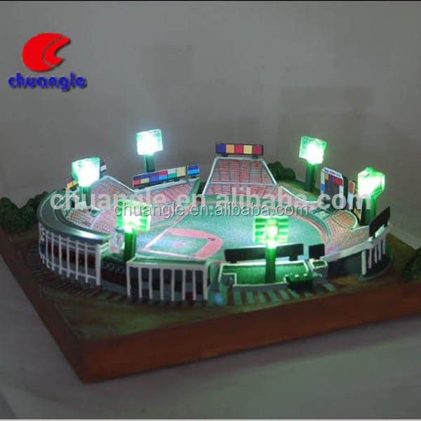 Custom Led Lights Football Stadium Replica Model,Soccer Stadium Miniature Buy Custom Stadium