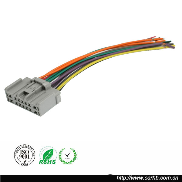 Cable estándar ISO Conector de radio-2x Conector de coche 0,15 m