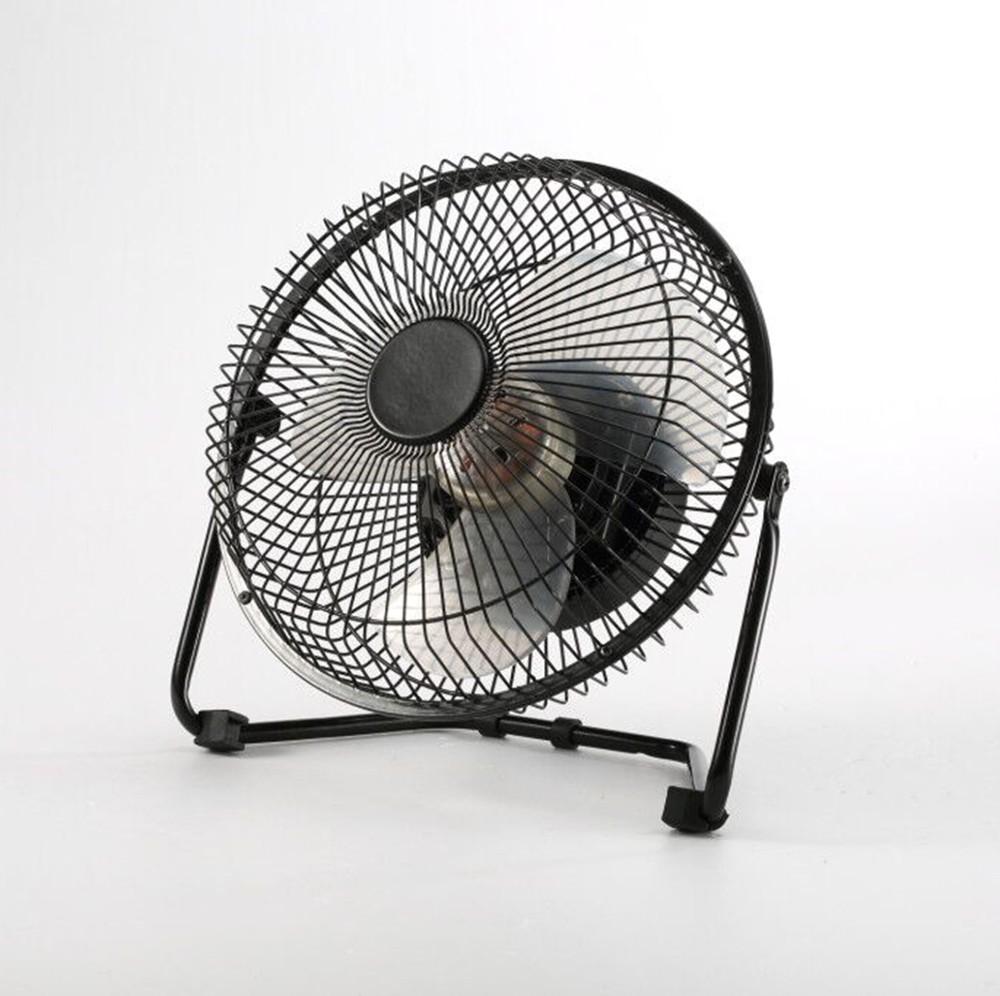 Wholesale 8" Air Cooling DC 12V Brushless Metal Table Small Fan,8 inch