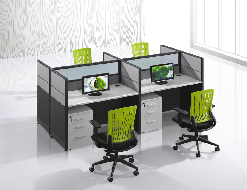 Modular Sit Stand Computer Desk Call Center Office Modern