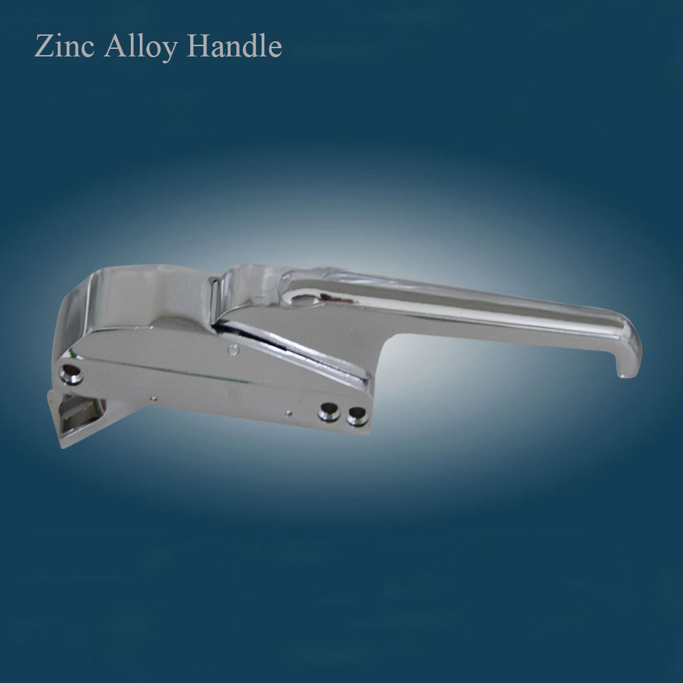 zinc alloy refrigerator door handle lock, cold room safety latch, View door locks and handles