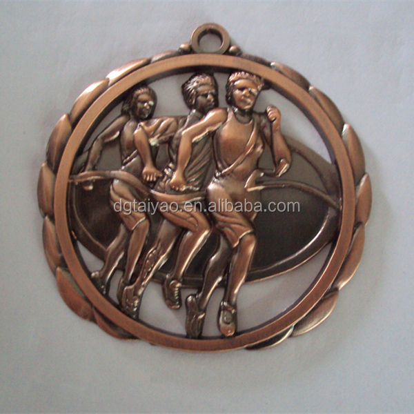 ブランクメタル付きスポーツメダル3d彫刻された、 アンティークブロンズ3d空白のお土産のメダルとメダリオン、仕入れ・メーカー・工場