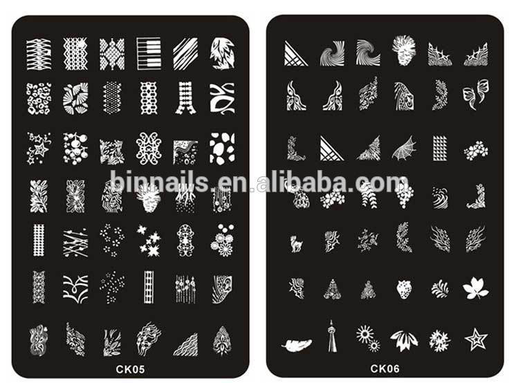 CK nail stamping plates 2015 nail stamp plate