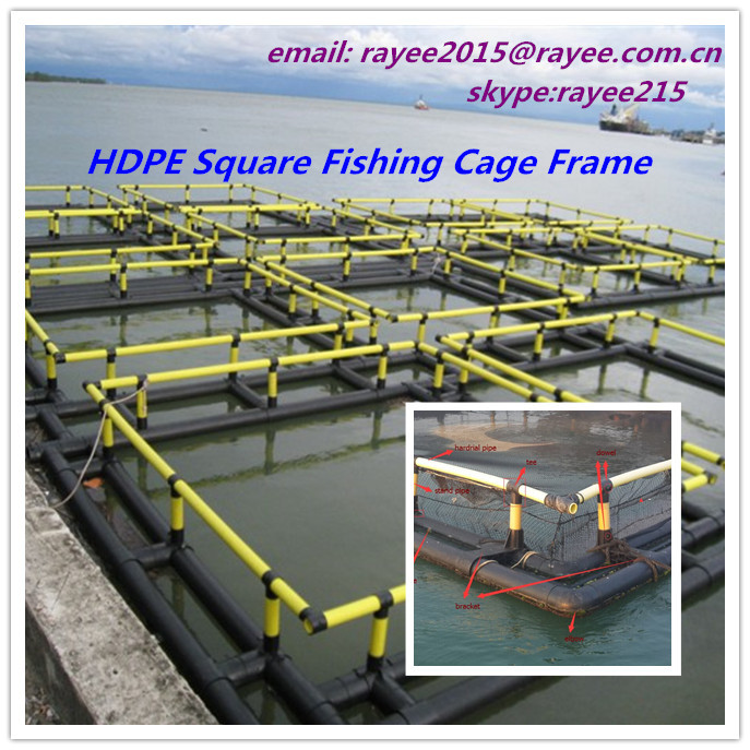 Hot Sale Fish Cage Net Floating, Plastic Fish Netting, drag net for