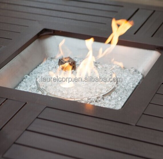 熱い販売の正方形の鋳造アルミニウム屋外用40000btu火災のテーブル問屋・仕入れ・卸・卸売り