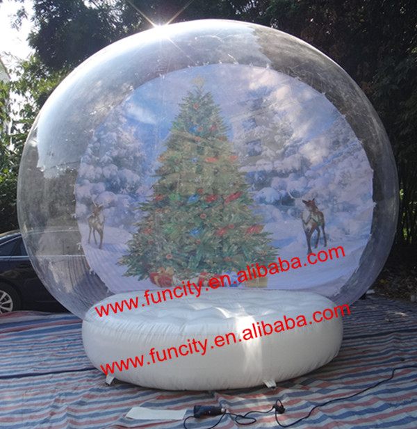 クリスマスデコレーションインフレータブル2014年大型クリスマススノードーム、 インフレータブルスノードーム問屋・仕入れ・卸・卸売り