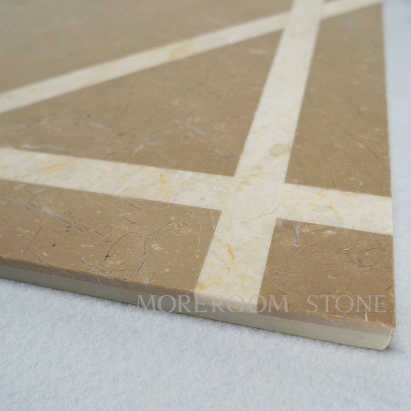 MPHS04G66-2 Australia Golden Beige Marble Classic Design Waterjet Marble Polishing Floor Medallion Tiles Marble Flooring Picture Moreroom Stone.jpg