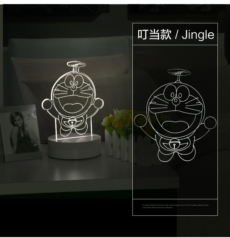 常夜灯パーソナライズ贈り物スーパー ホワイト頭蓋骨飾ら隊3d ビジョン ランプ奇妙な新しい ライト仕入れ・メーカー・工場