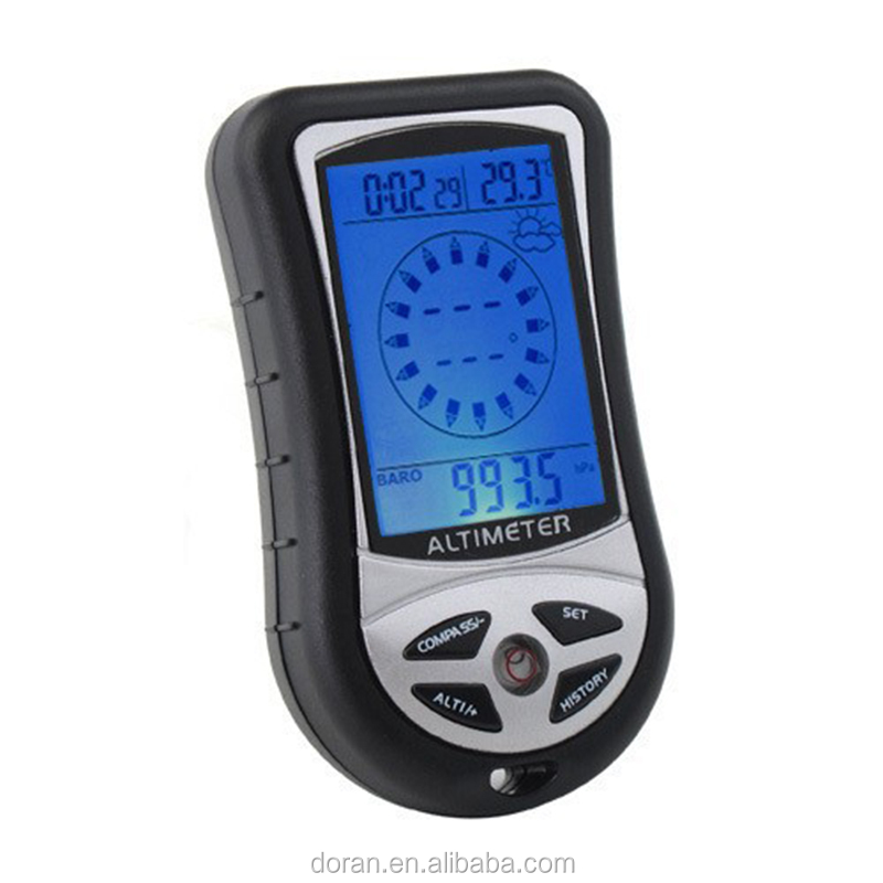 4 In 1 Digital Mini Altimeter/barometer/compass/thermometer for