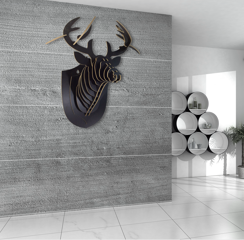 wood deer head (6)