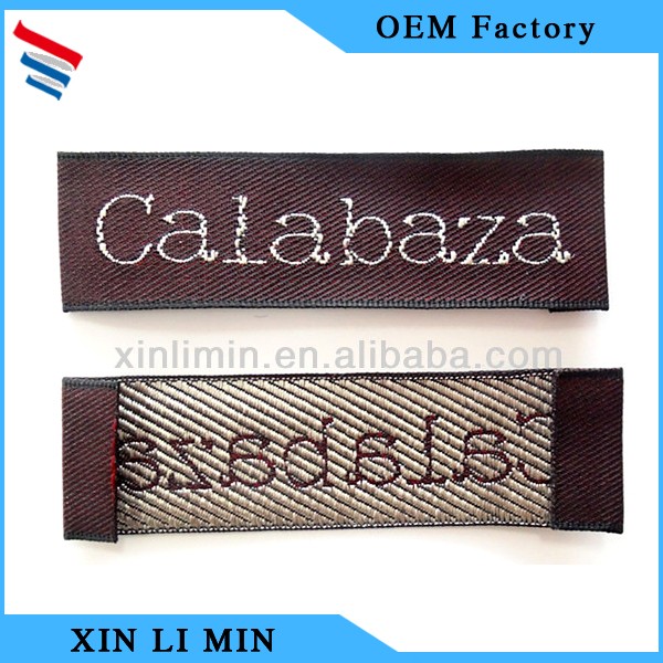中国安価な2015カスタマイズされた高品質のダマスク織織衣類ラベル仕入れ・メーカー・工場