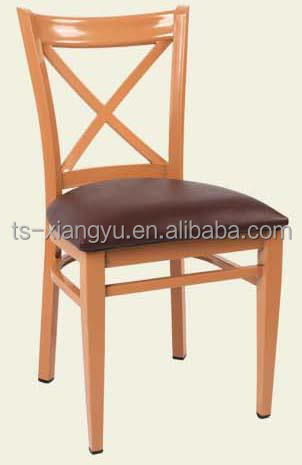 木製椅子/安い使用されるレストランのxバック付き金属の椅子仕入れ・メーカー・工場