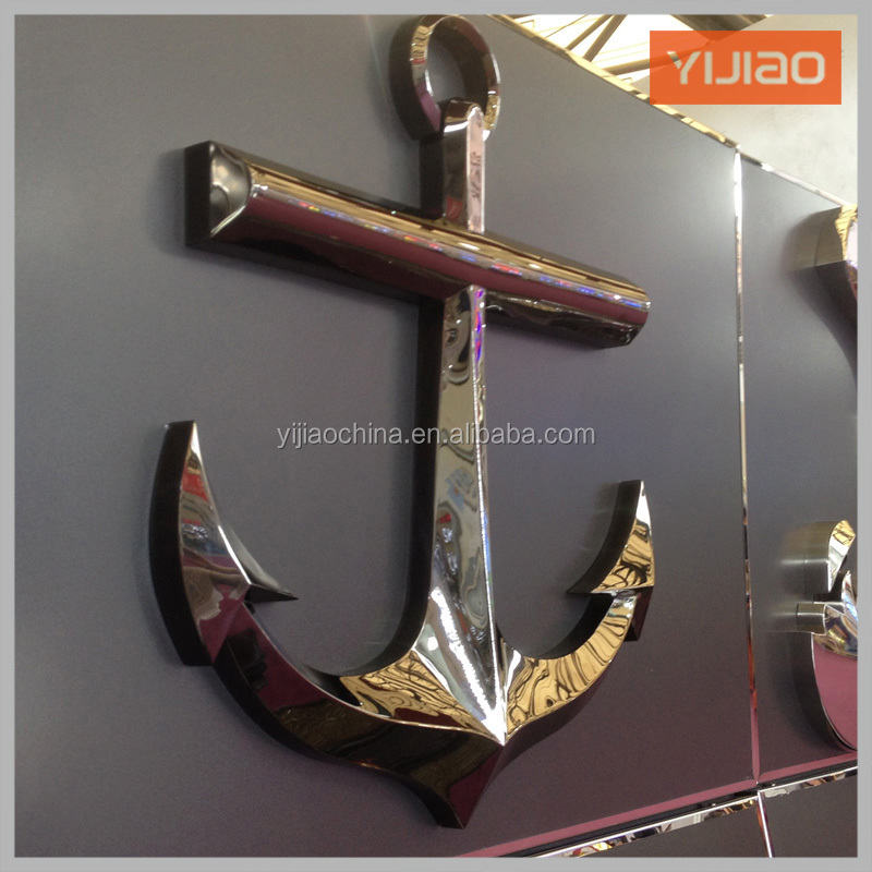 照光金属の真鍮のロゴ3dファッション文字が光のロゴ仕入れ・メーカー・工場