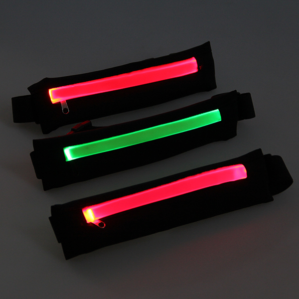 熱い販売はledライトが実行されているウエストパック用ベルトバッグパッキング仕入れ・メーカー・工場