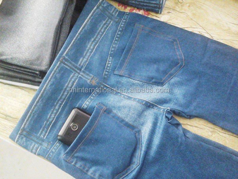 熱い販売の女性2015スリムps3用レギンスは青と黒ジーンズの女の子と本物のポケットが付い自由2jeggings仕入れ・メーカー・工場