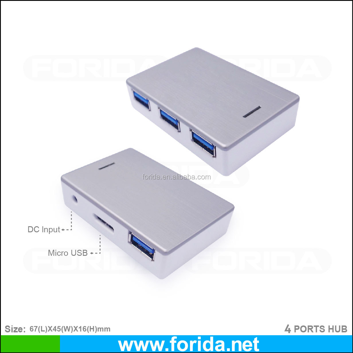 Foridausb3.0アルミ4ポート高速usb3.0ハブ( hyd- 9026h)問屋・仕入れ・卸・卸売り