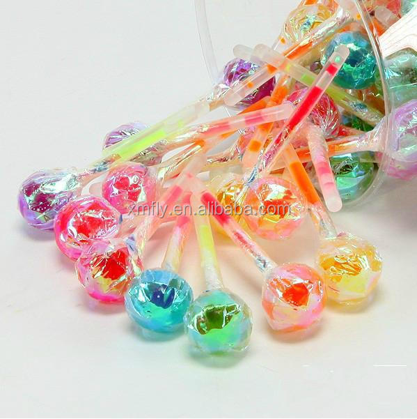 Light Stick Lollipop Chupa Chups With Rainbow Ball Shape
