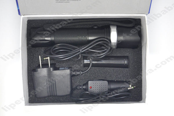 (130033)テールスイッチ18650充電式無段階調光機能ledアルミ懐中電灯警察仕入れ・メーカー・工場