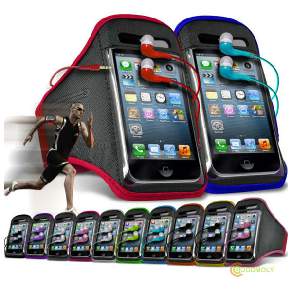 ジムのランニングジョギング調整可能なスポーツの腕章ケースカバーのための様々なwikoインナーイヤー型イヤホン携帯電話問屋・仕入れ・卸・卸売り