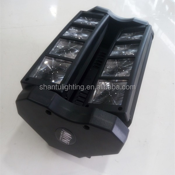 Djディスコプロフェッショナルショーライト工場価格8ピース3ワットrgbw ledミニスリムスパイダー光舞台照明仕入れ・メーカー・工場