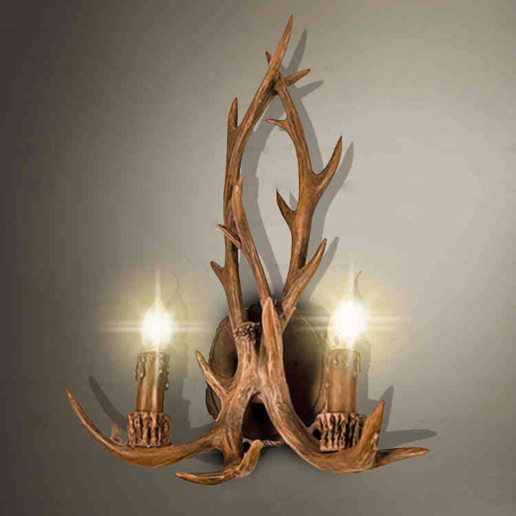 Moderno resina industriale retro brown cacciatori cabine ... Parete decorazione lampadari