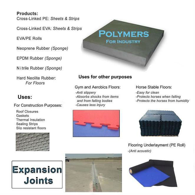 Rubber/eva Concrete Expansion Joint Filler Buy Concrete Expansion