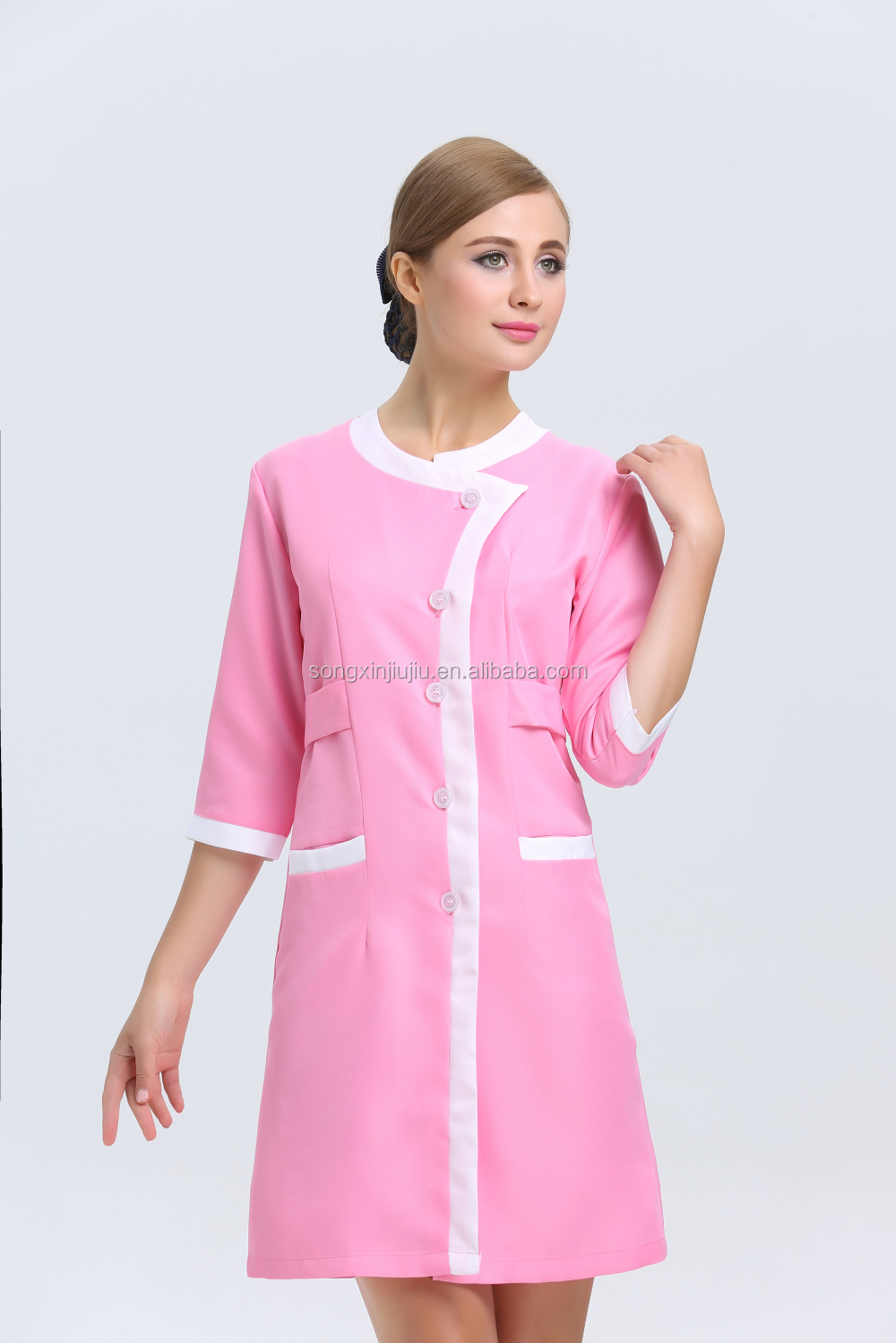 Latest Fashionable Work Wear Beauty Salon Uniform Design Buy