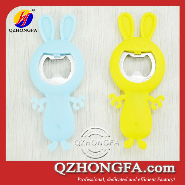 cute rabbit silicone bottle opener