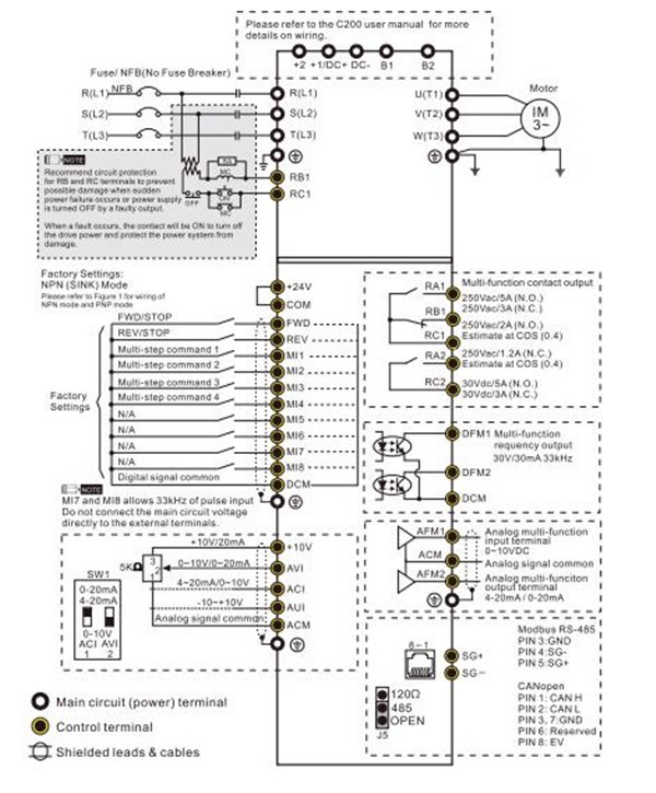 VFD055CB43A-21M-wiring