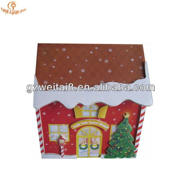 professional printing paper house shape christmas gift box