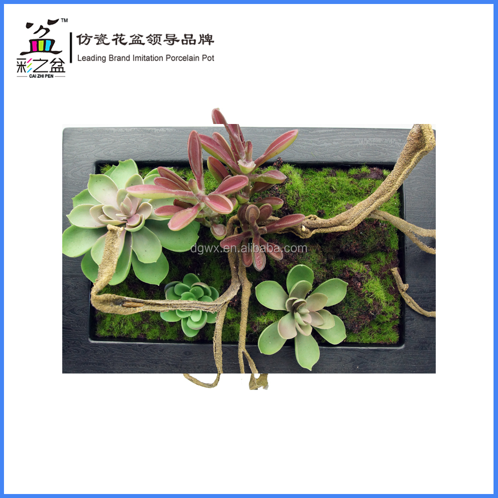 新しい高品質人工植物デザインメラミン壁の装飾のためのフォトフレームの工場仕入れ・メーカー・工場