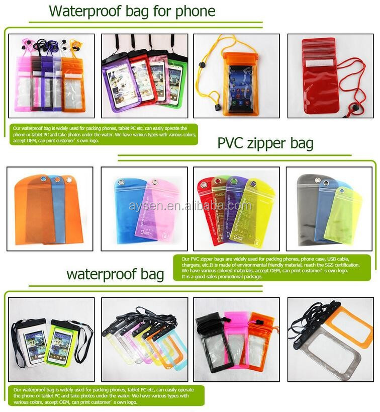 clear waterproof waist pouch plastic beach bag dry bag rafting songkran