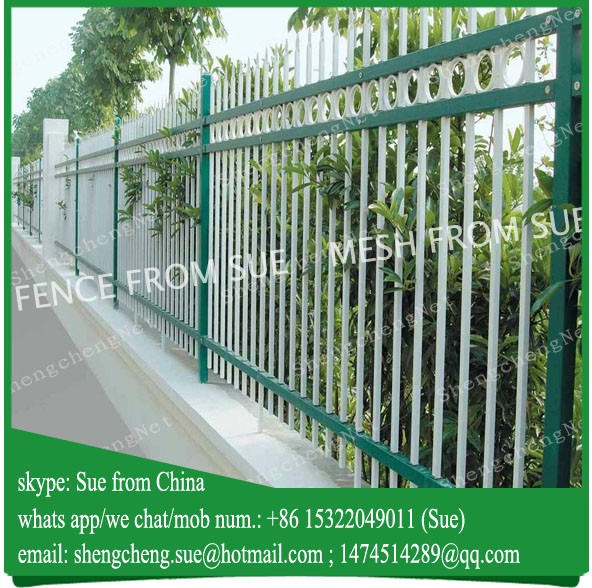 decorative tubular iron fencing