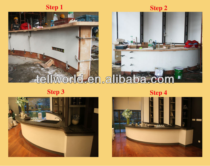 ホット2014年モダンなデザインのアクリル固体表面の台所countertopn台所のテーブル仕入れ・メーカー・工場
