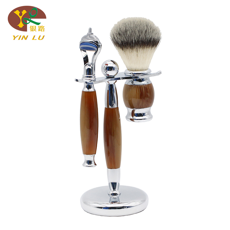 2017 3 In1 Shaving Brush Stand,Shave Brush Set With Shavfing Brush