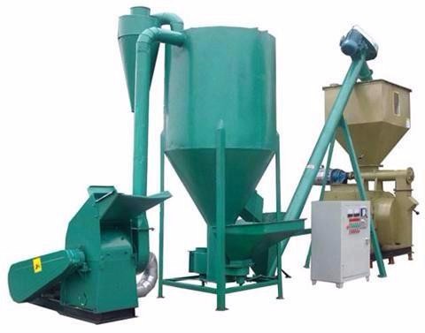 vertical paddle mixer + Ring die pellet machine.jpg