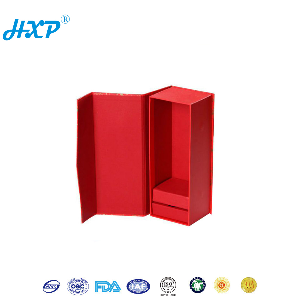 Cardboard box 1-Layer SBB Offset Red wine gift box