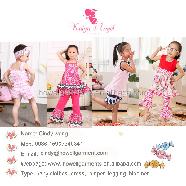 2015のベビー服卸売夏の赤ちゃんの服の幼児の衣類仕入れ・メーカー・工場