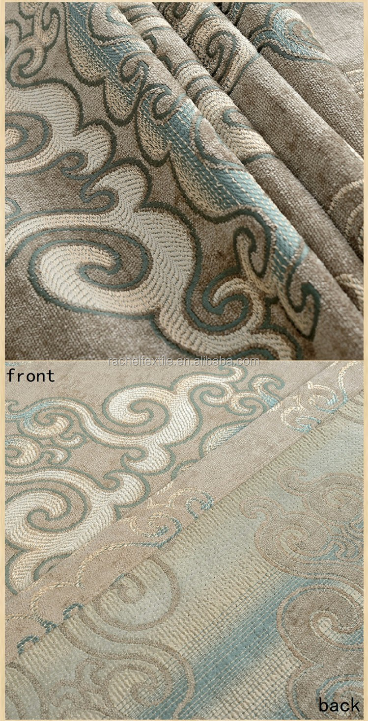 Zachte zware chenille stoffen klassieke jacquard europese ontwerp ...