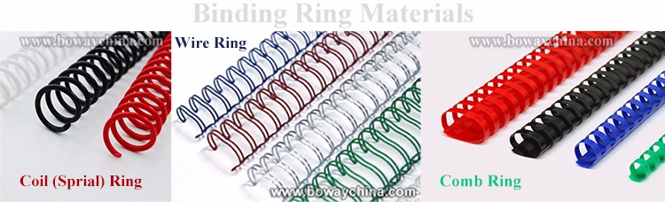 coil wire comb BINDING RINGS BOWAY