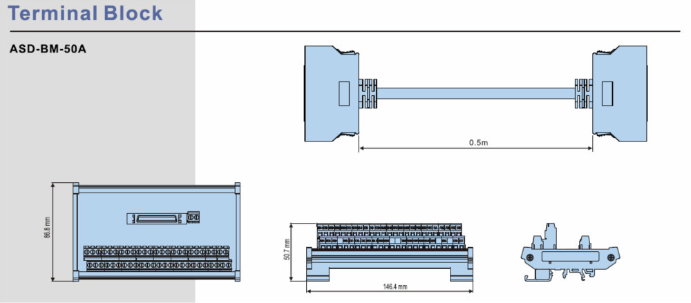 delta asd-bm-50a terminal block module