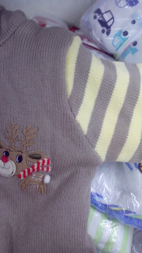 刺繍のセーター綿100％ロンパース卸売赤ん坊の衣服仕入れ・メーカー・工場